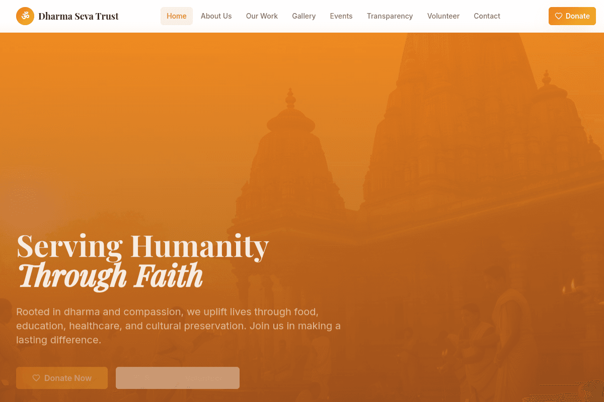 Dharma Foundations – NGO Website — project preview